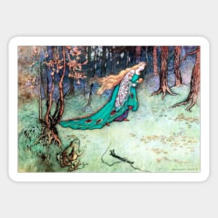 The Frog Prince - Warwick Goble Sticker